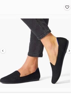 Rothy’s black knit flats/loafers